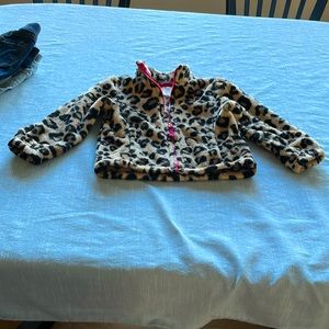 Children’s Place animal print fleece jacket-2t . Gently worn